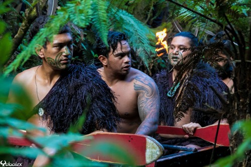 Spectacle Maori à Mitaï