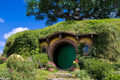 L'entrée de chez Hobbiton - Maison de Bilbo Baggins