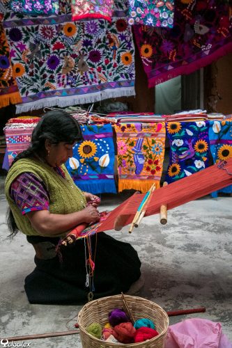 Tissage traditionnel au Mexique